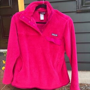 Patagonia Bright Pink Fleece Pullover